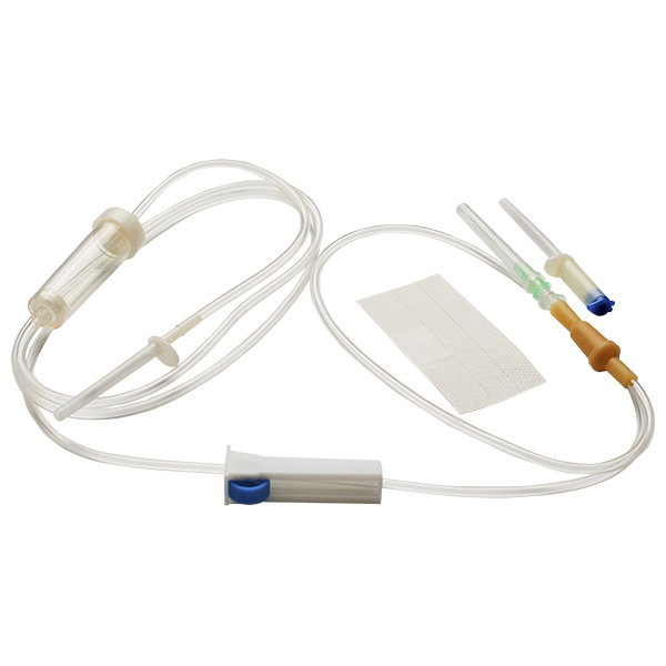 Одноразовий набір для інфузії, модель IV-6-3, з металевою голкою для проколу флакону